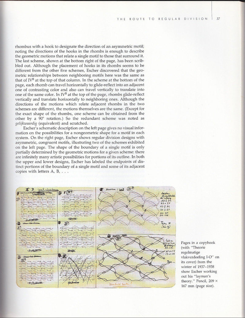 Visions Of Symmetry: Notebooks, Periodic Drawings, And Related Work Of M. C. Escher,Used