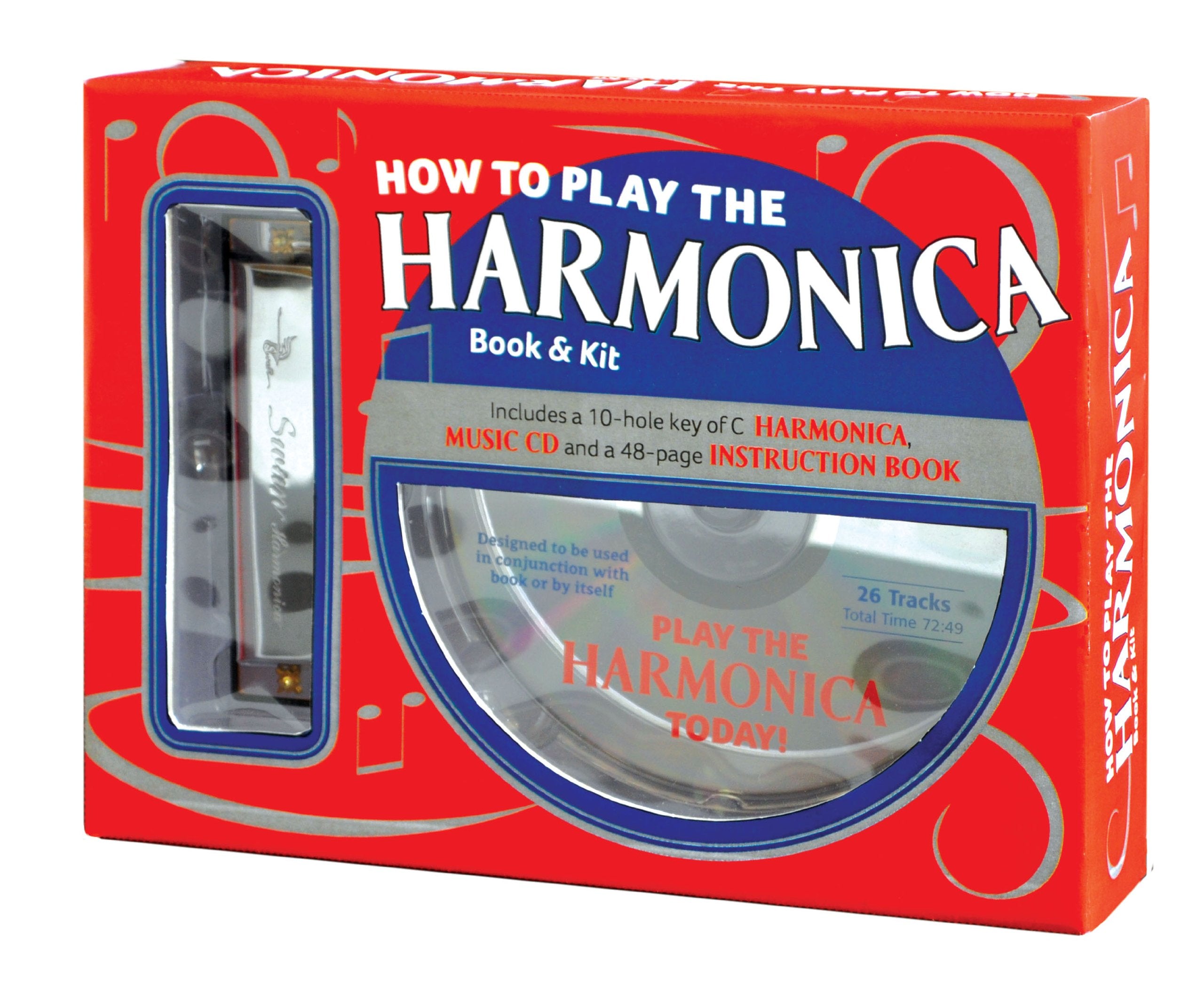 How To Play The Harmonica Book And Kit,New