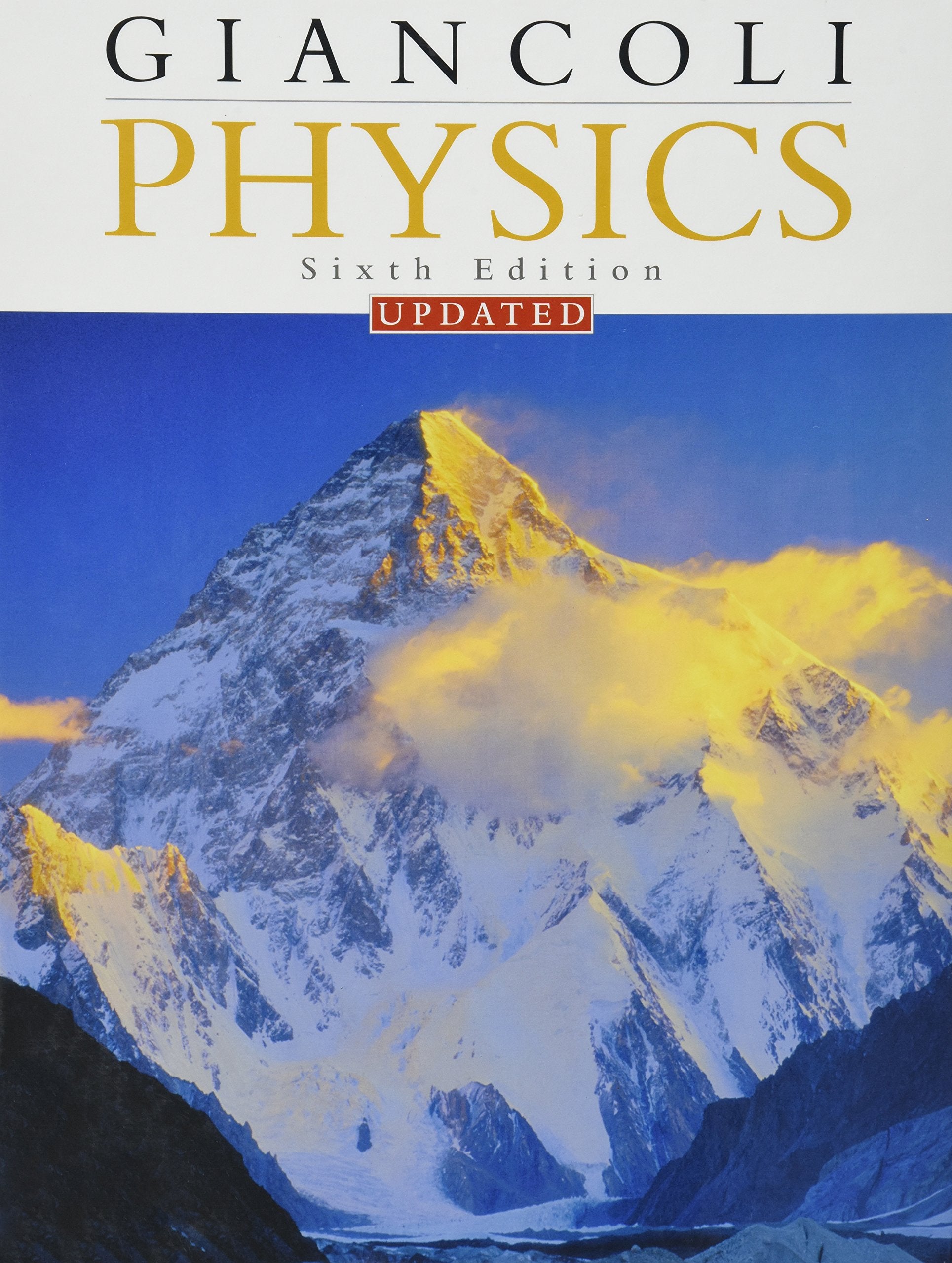 Physics: Principles With Applications (6Th Edition) (Updated),New