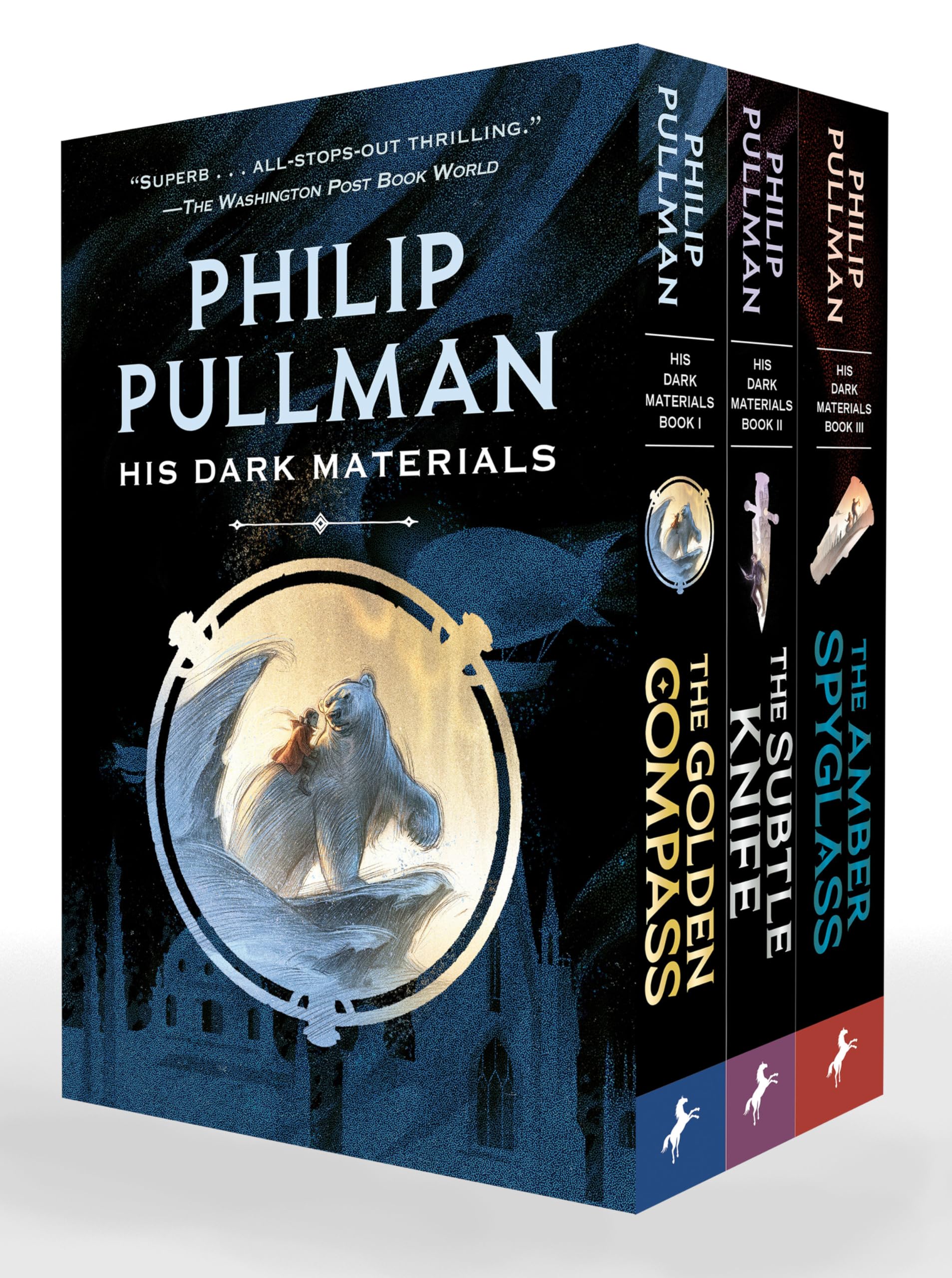 His Dark Materials 3Book Paperback Boxed Set: The Golden Compass; The Subtle Knife; The Amber Spyglass,Used