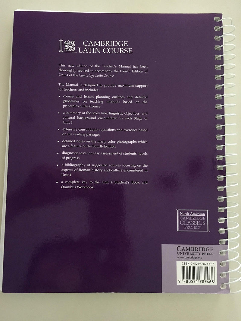 Cambridge Latin Course Unit 4 Teacher's Manual North American edition (North American Cambridge Latin Course),Used