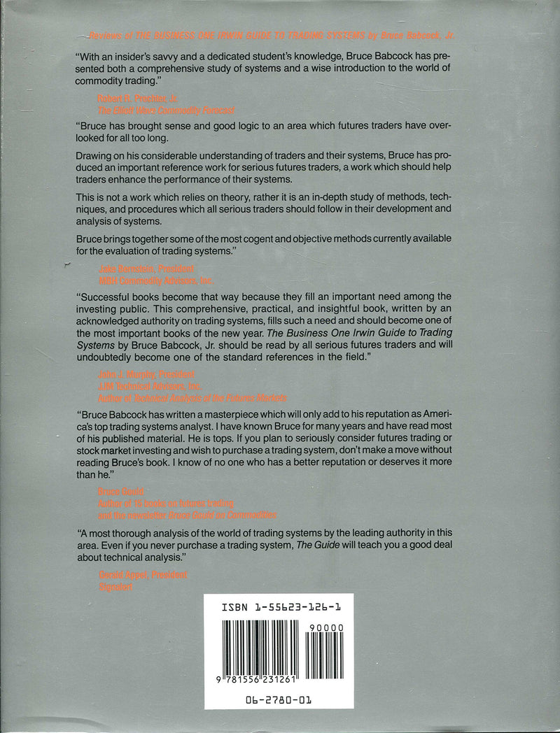 The Dow JonesIrwin Guide To Trading Systems,New
