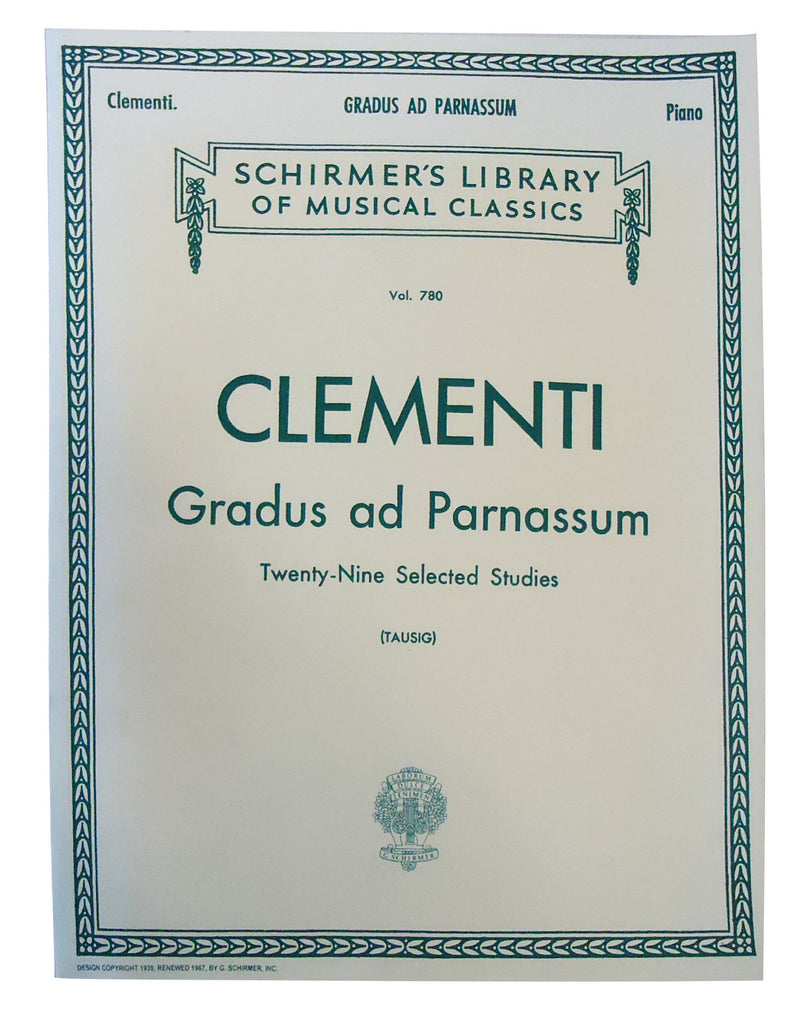 Muzio Clementi: Gradus Ad Parnassum (Schirmer's Library of Musical Classics),New