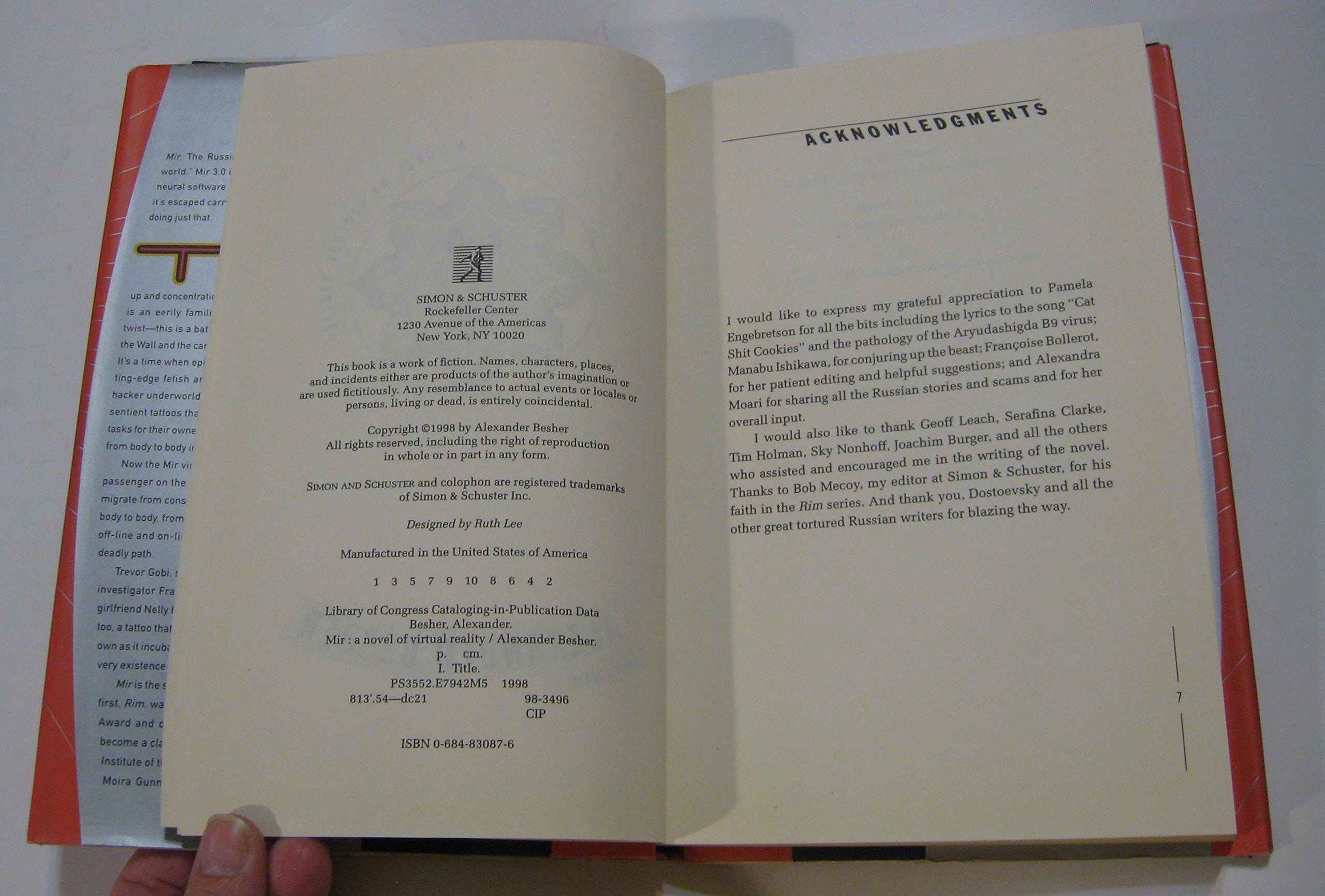 Mir: A Novel of Virtual Reality,Used