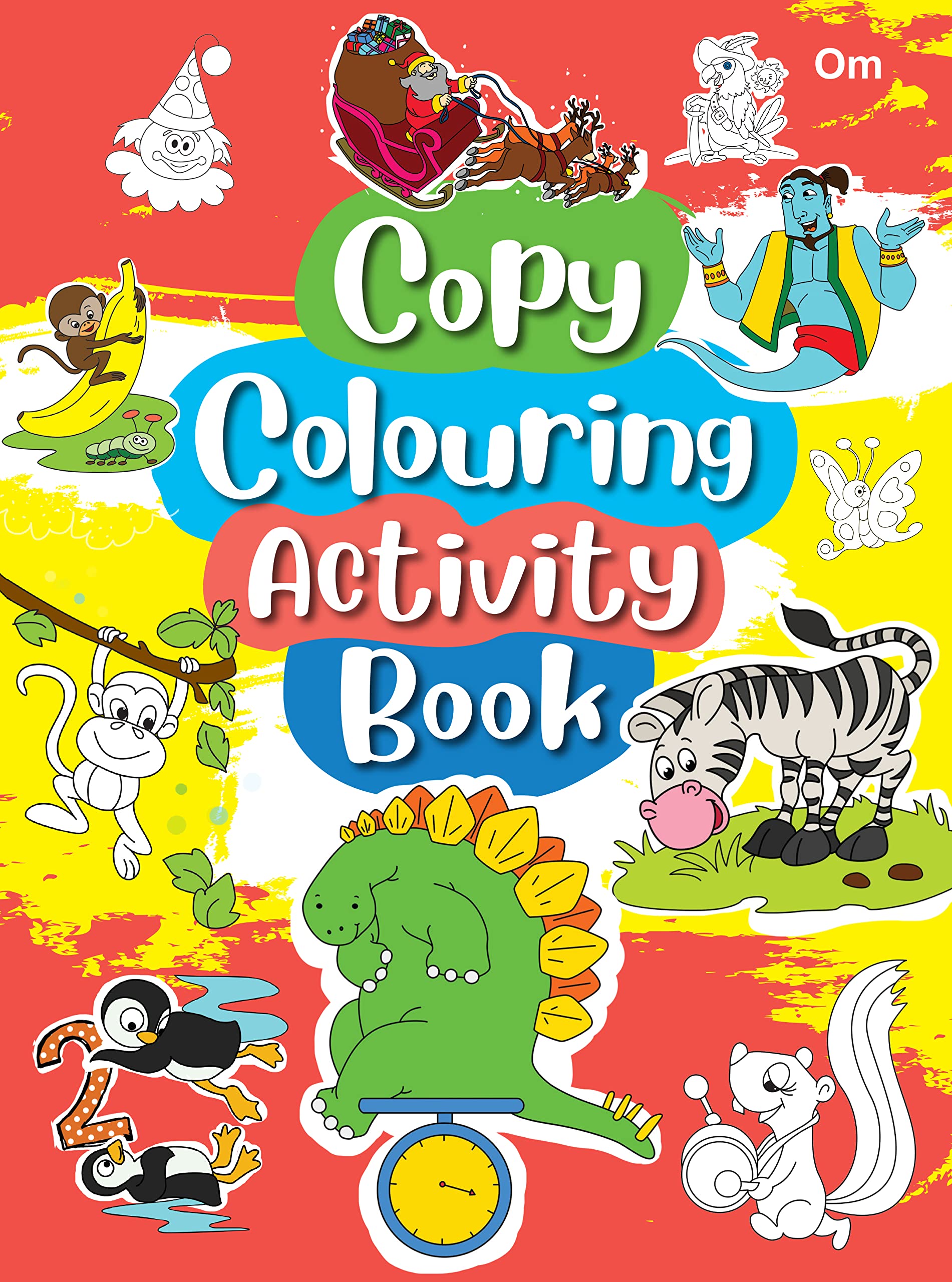 Colouring Book: Copy Colouring Activity Book -1 - Copy Colouring Book For Kids