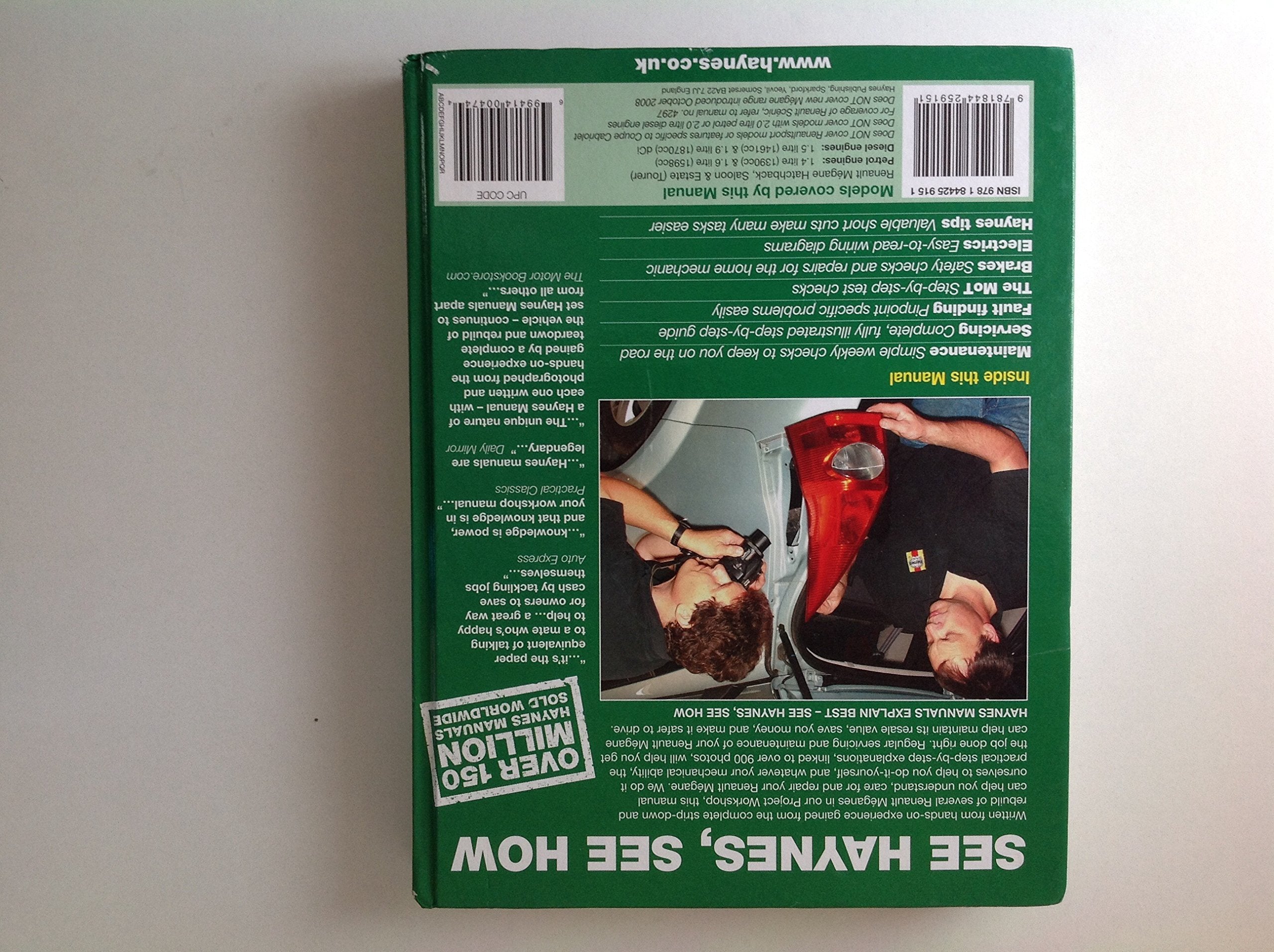 Haynes Renault Megane Owners Workshop Manual (Haynes Owners Workshop Manuals),Used