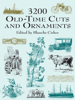 3200 Oldtime Cuts And Ornaments (Dover Pictorial Archive),New