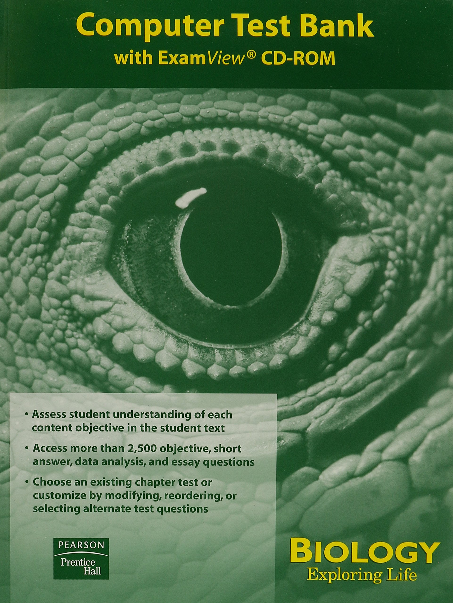 Computer Test Bank With Exam View Book And Cdrom  Teacher's Edition: Biology  Exploring Life,Used