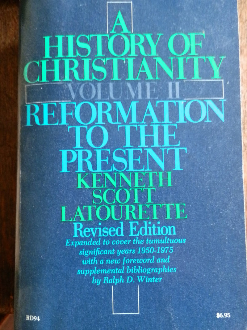A History Of Christianity, Volume Ii: Reformation To The Present-used