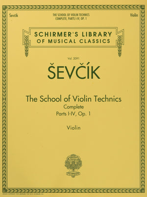 The School of Violin Technics Complete, Op. 1: Schirmer Library of Classics Volume 2091 (Schirmers Library of Musical Classics),Used