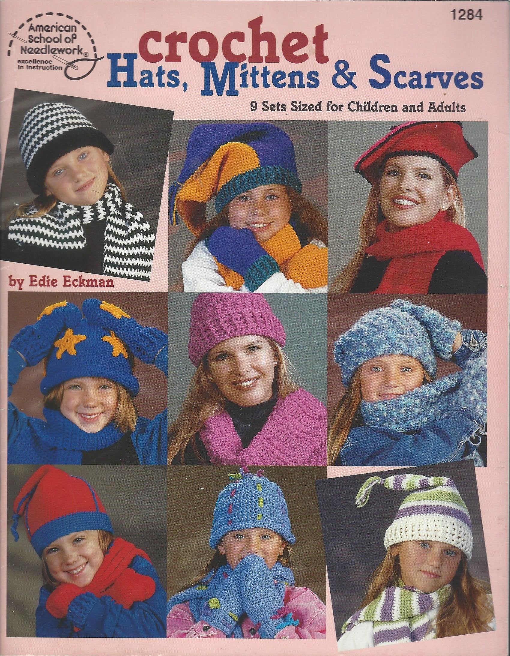 Crochet Hats, Mittens & Scarves,New