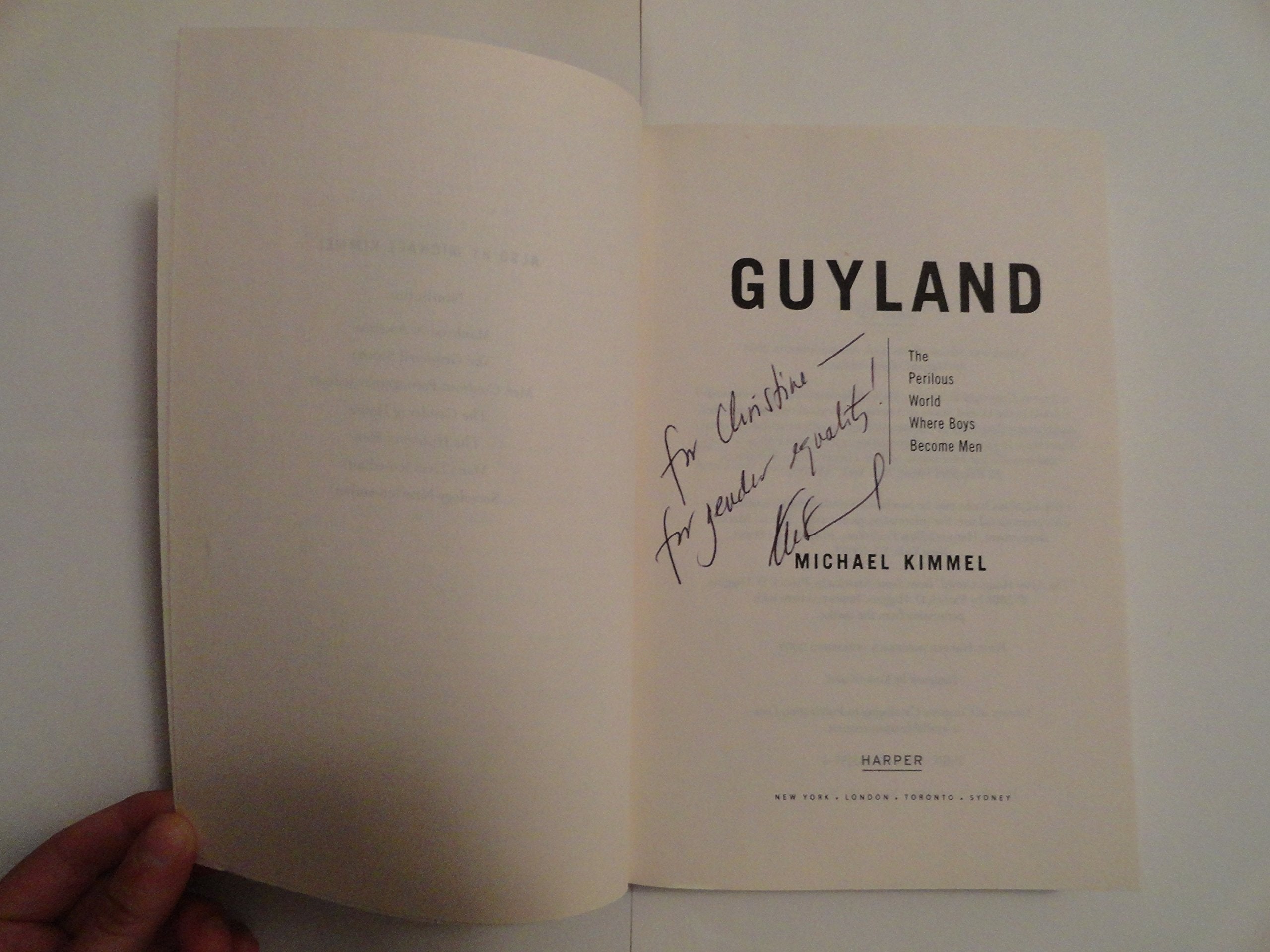 Guyland: The Perilous World Where Boys Become Men