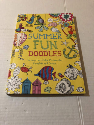 Summer Fun Doodles: Sunny Fullcolor Pictures To Complete And Create