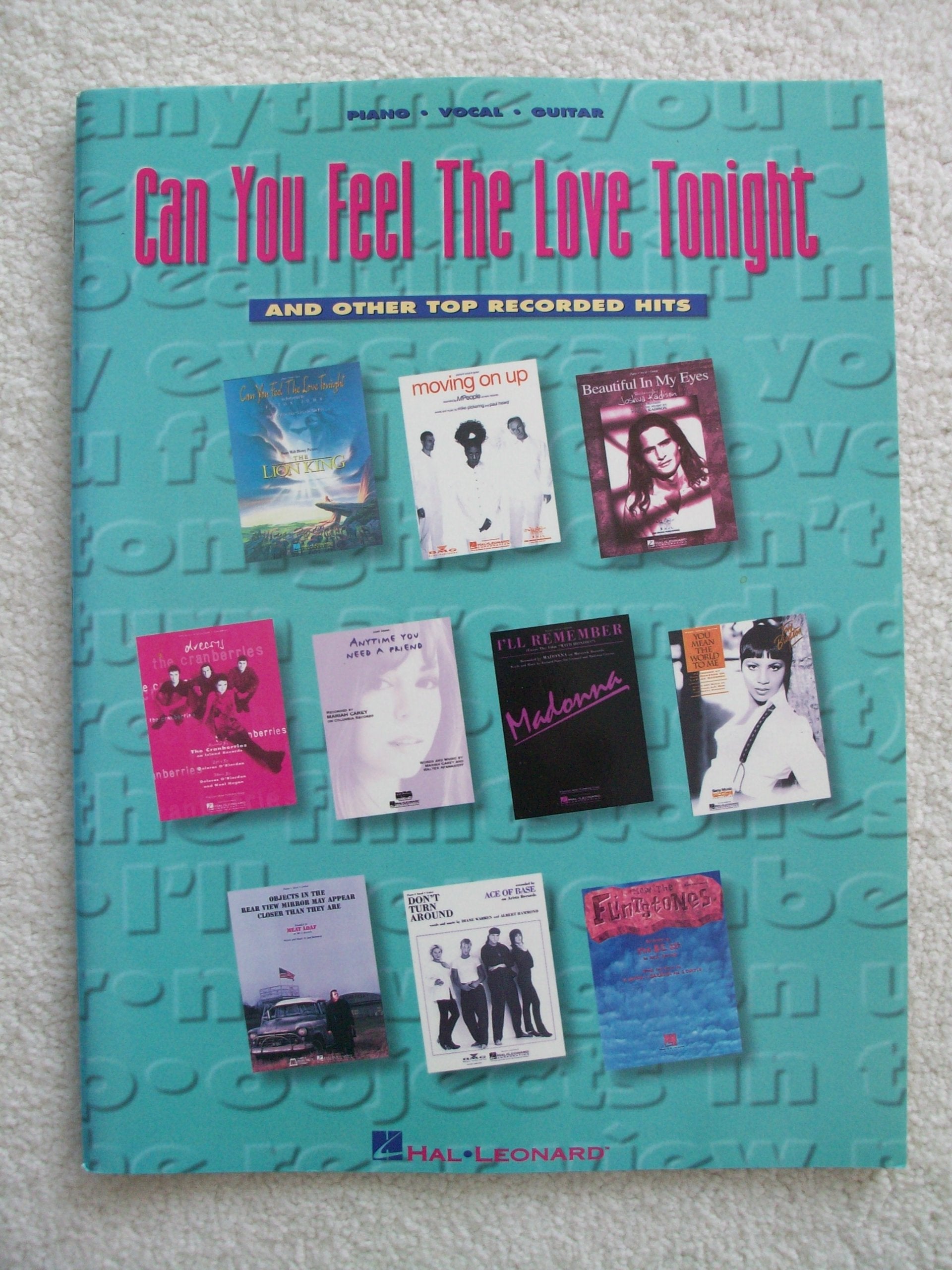Can You Feel the Love Tonight and Other Top Recorded Hits (Songbook),Used