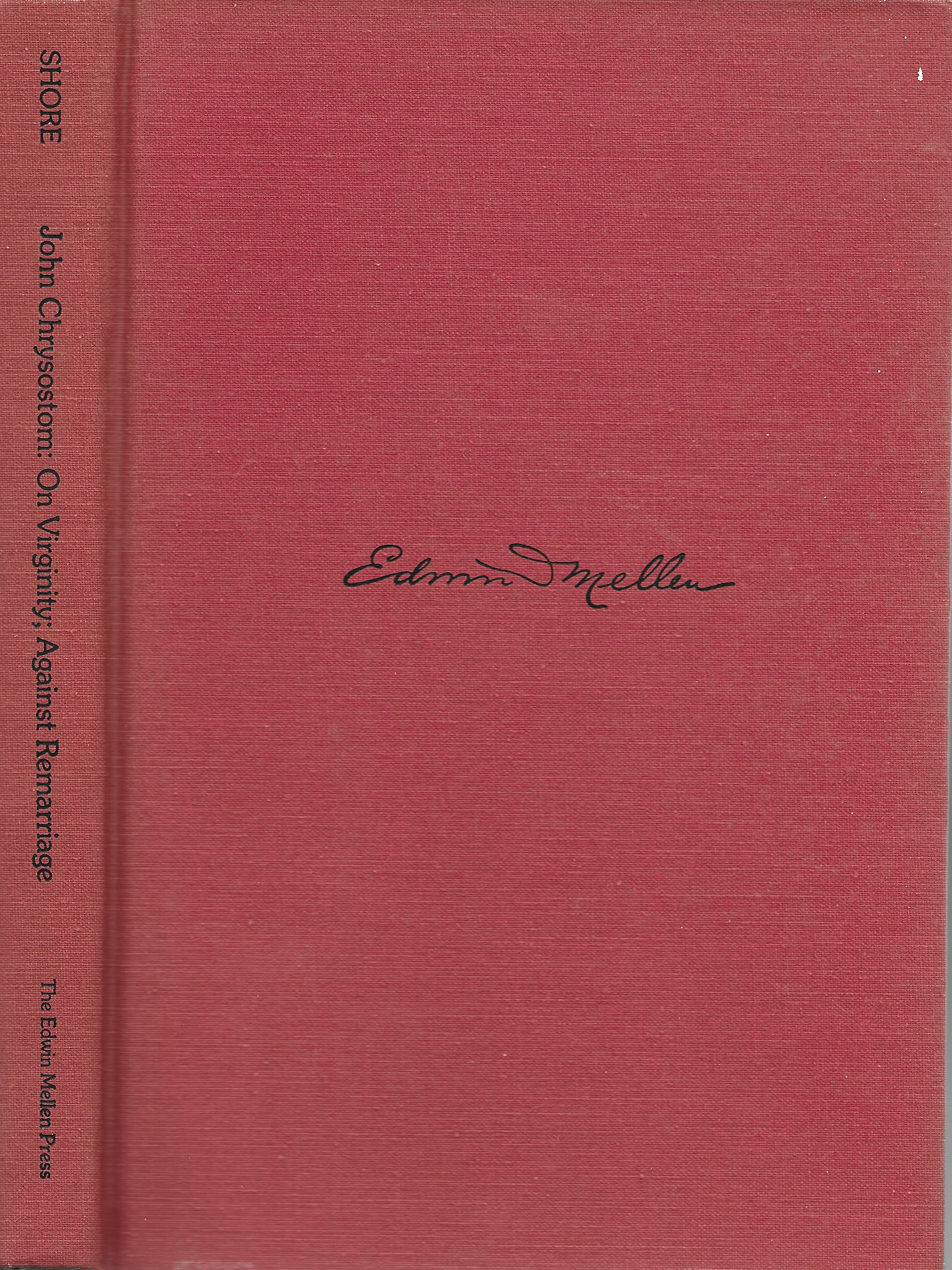 On Virginity Against Remarriage (Studies in Women and Religion, V. 9),Used