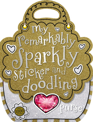 My Remarkably Sparkly Sticker and Doodling Purse,Used