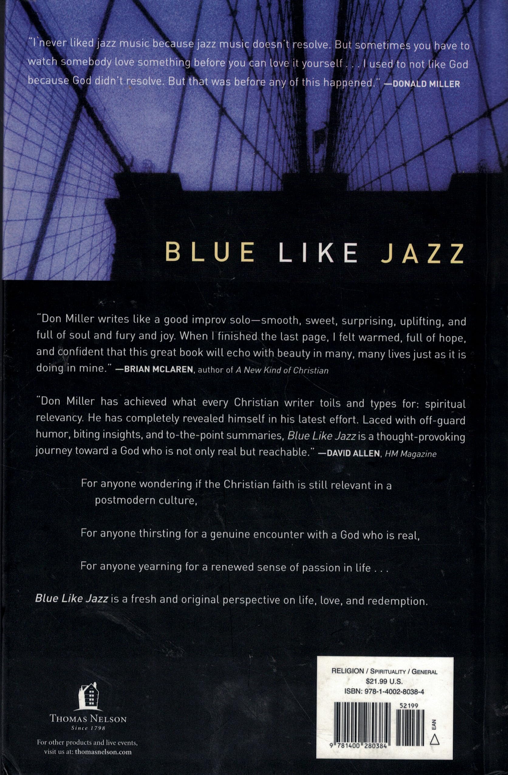 Blue Like Jazz (Special Edition with dvd & study guide),Used