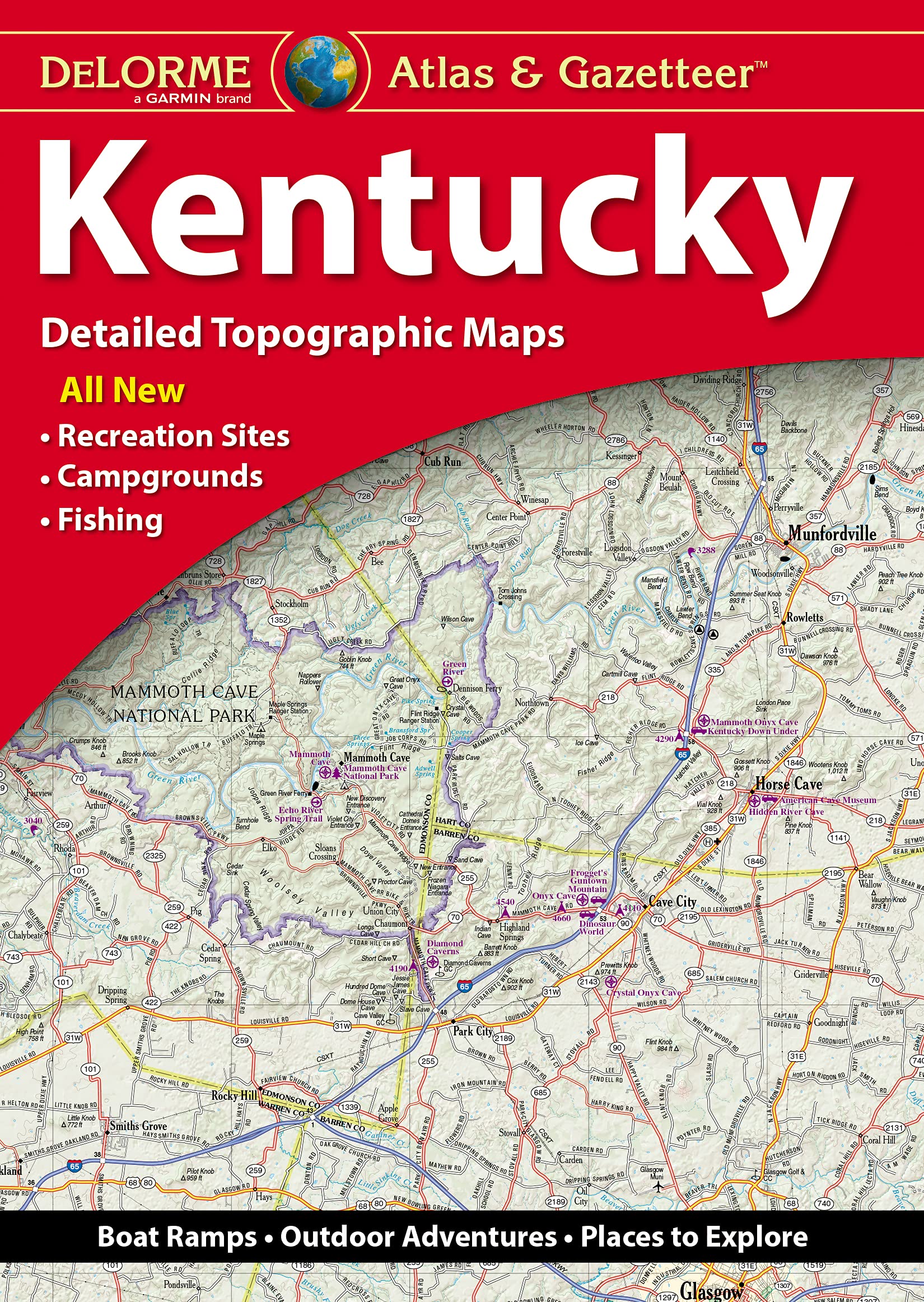 Delorme Atlas & Gazetteer: Kentucky,Used