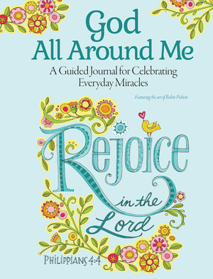 God All Around Me: A Guided Journal for Celebrating Everyday Miracles (Quiet Fox Designs) Scripture Verses, Uplifting Art, and T,Used