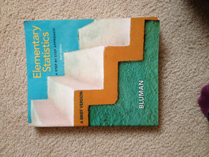 Elementary Statistics: A Step By Step Approacha Brief Version, 6Th Edition (With Data Cd),Used