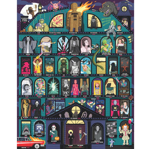 RidleyS Games: 50 MustWatch Scary Movies Bucket List 1000Piece Puzzle  Spooky Horror Movie Poster Jigsaw For Adults, Collecti