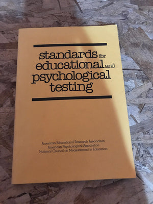 Standards for Educational and Psychological Testing,Used