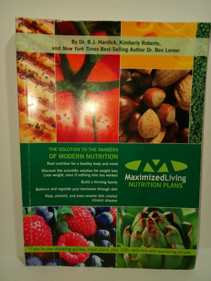 Maximized Living Nutrition Plans,New