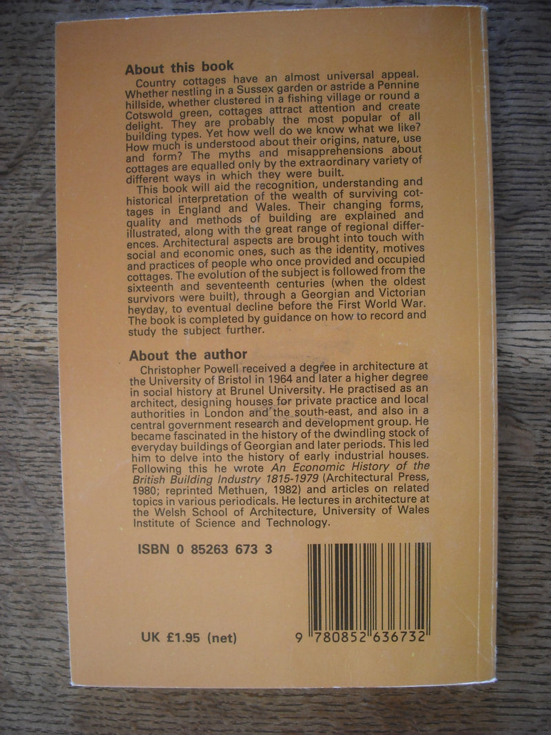 Discovering Cottage Architecture (Shire Discovering),Used