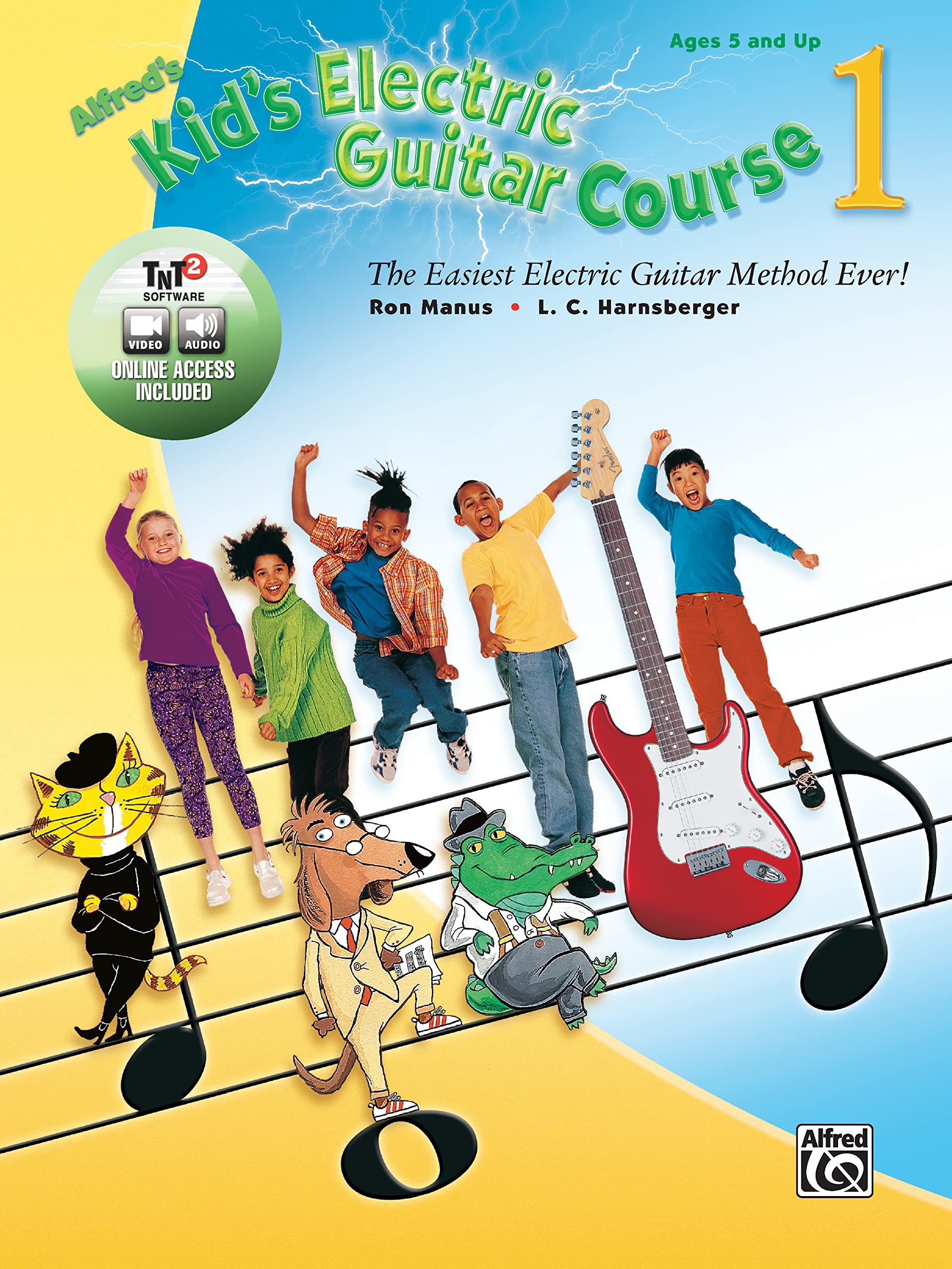 Alfreds Kids Electric Guitar Course 1: The Easiest Electric Guitar Method Ever!, Book & Online Video/Audio/Software (Kids Gui
