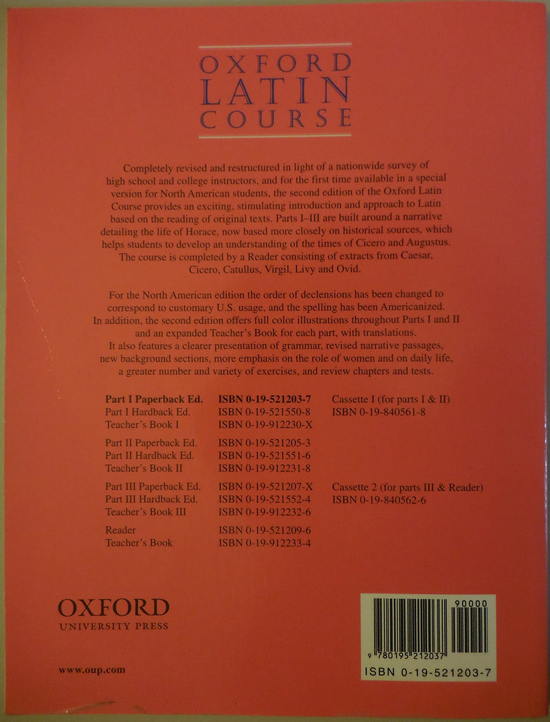 Oxford Latin Course, Part I,Used