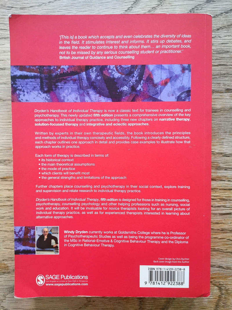 Dryden's Handbook of Individual Therapy,Used