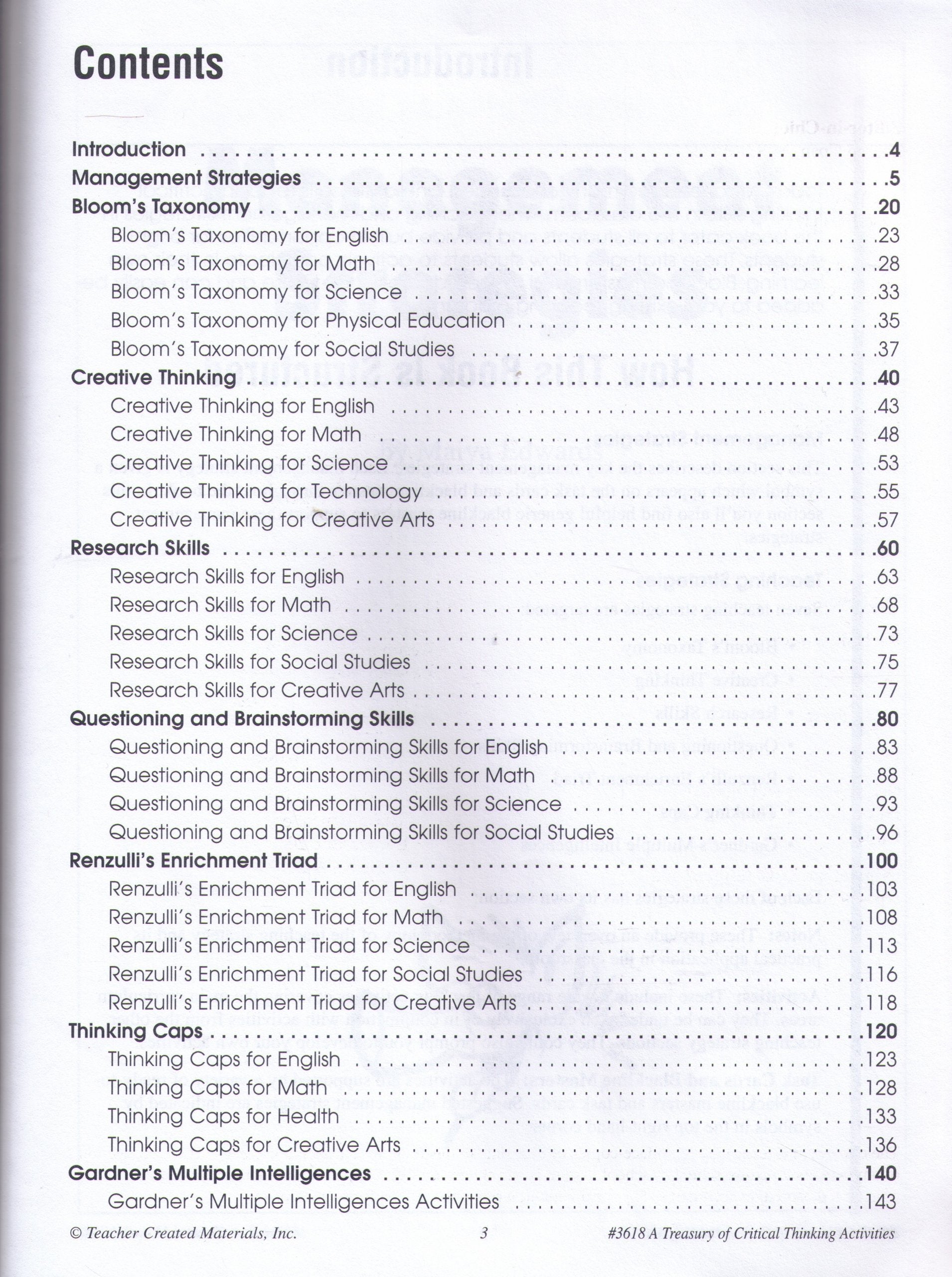 Critical Thinking Activities (Intermediate),Used