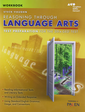 Steckvaughn Reasoning Through Language Arts Test Preparation For The 2014 Ged Test,Used