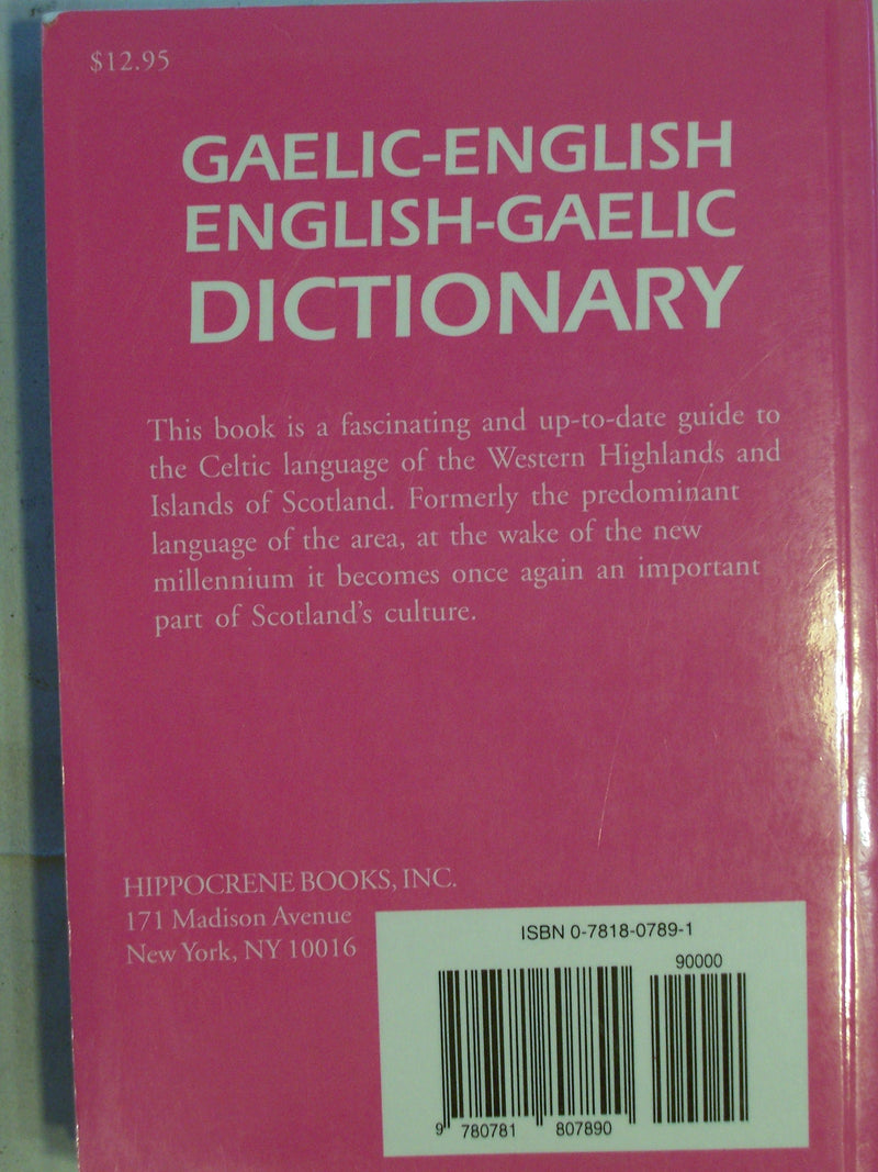 GaelicEnglish/EnglishGaelic Dictionary,Used