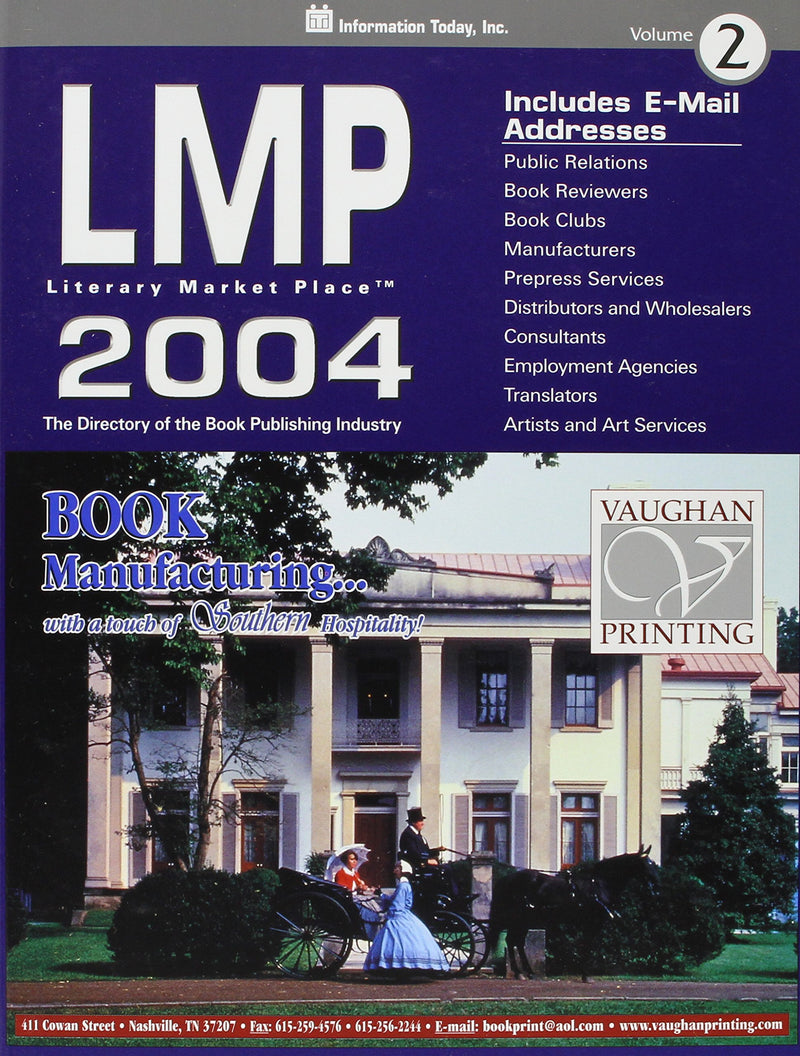 Lmp 2004: The Directory of the American Book Publishing Industry With Industry Yellow Pages (Literary Market Place),Used