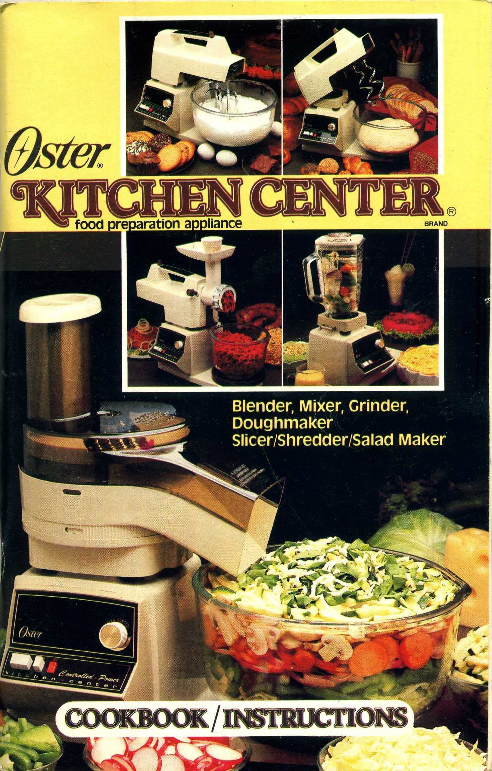 The Oster Kitchen Center Cookbook,Used