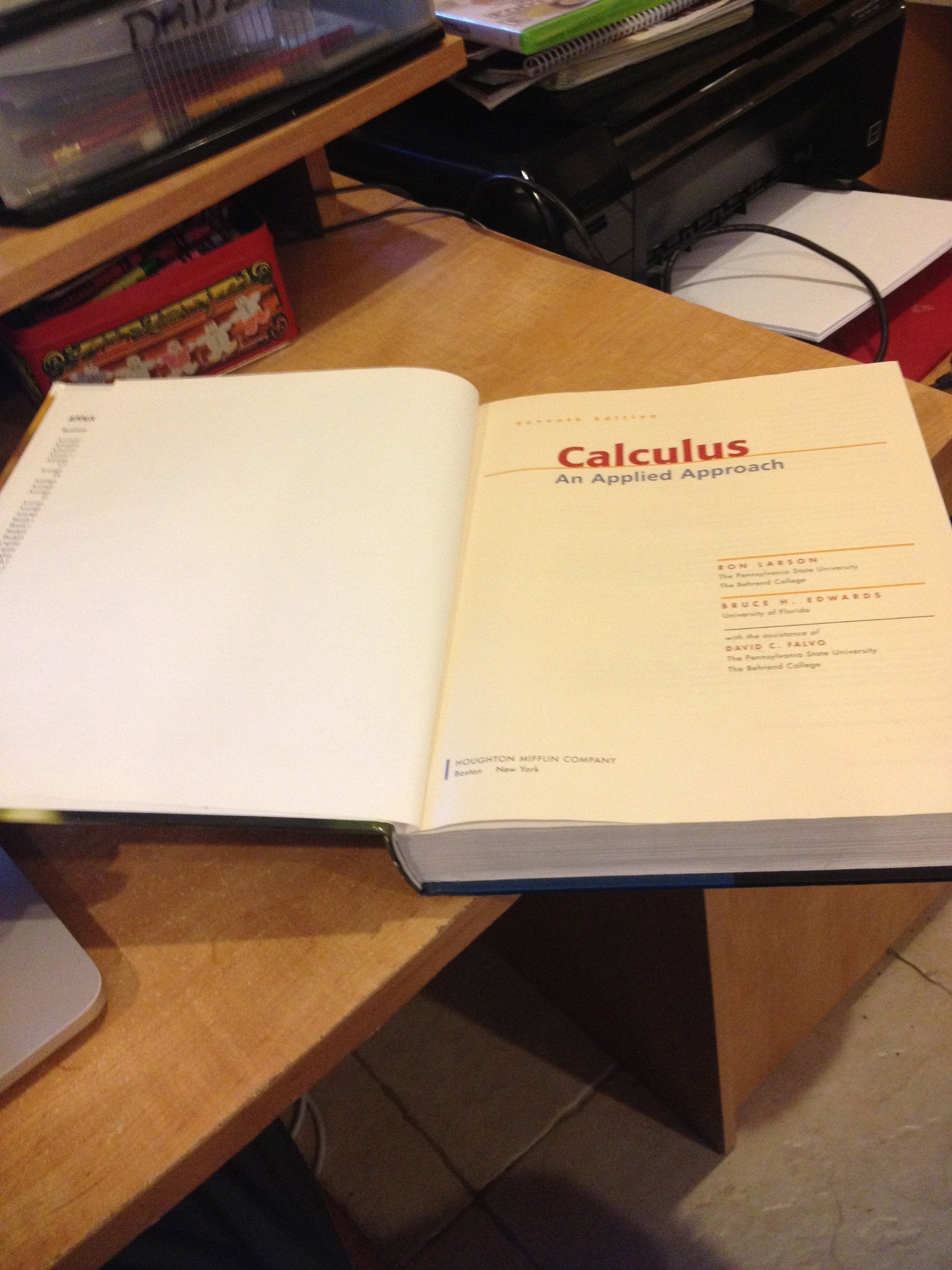 Calculus: An Applied Approach,New