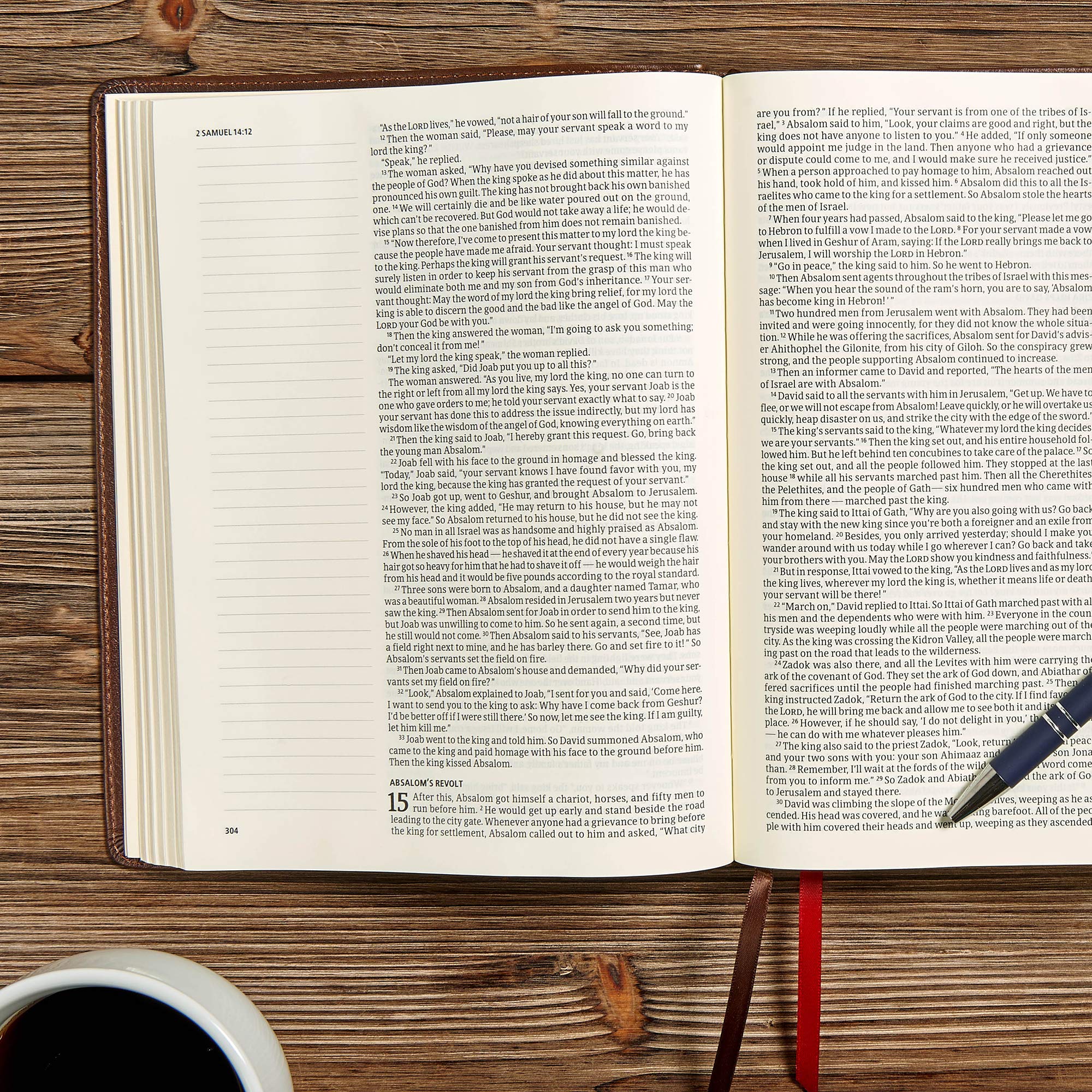 CSB Legacy Notetaking Bible, Tan LeatherTouch, Black Letter, Wide Margins, Journaling Space, SingleColumn, Reading Plan, Family,Used