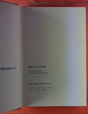 Algebraic Topology By Edward H. Spanier (1966) Hardcover