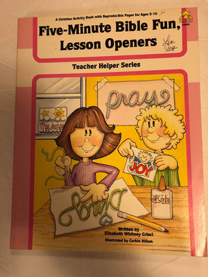 Five Minute Bible Fun: Lesson Openers (Five Minute Bible Fun Series),Used