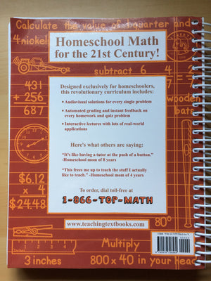 Math 4: A Teaching Textbook,Used