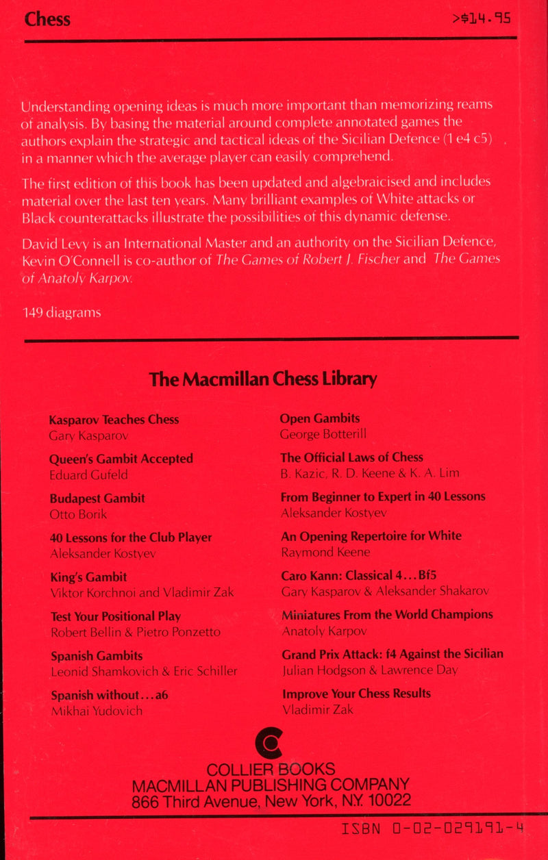 How to Play the Sicilian Defense (The Macmillan Chess Library),Used