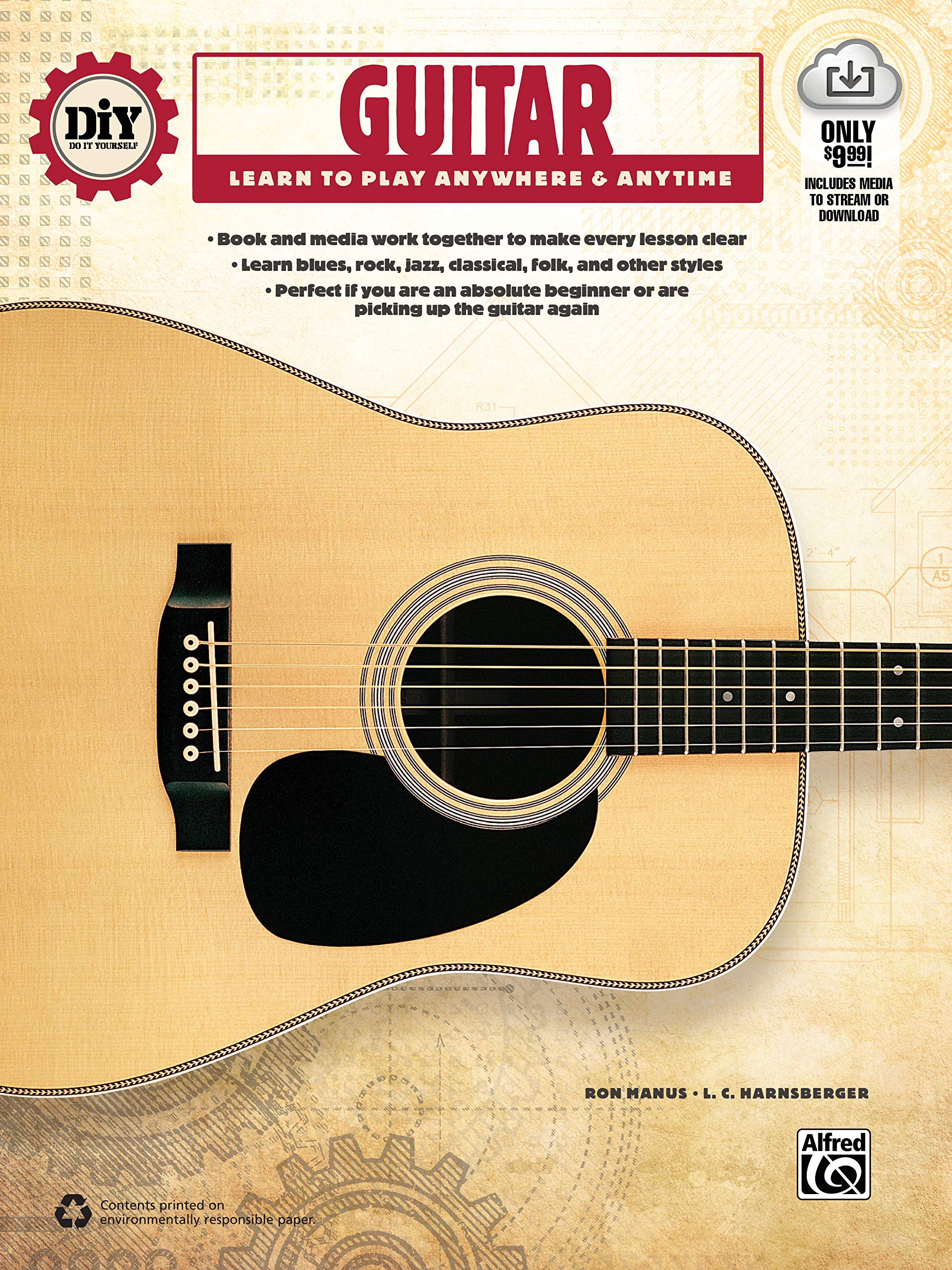 Diy (Do It Yourself) Guitar: Learn To Play Anywhere & Anytime, Book & Online Video/Audio
