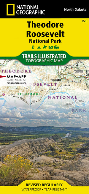 Theodore Roosevelt National Park Map (National Geographic Trails Illustrated Map, 259),Used