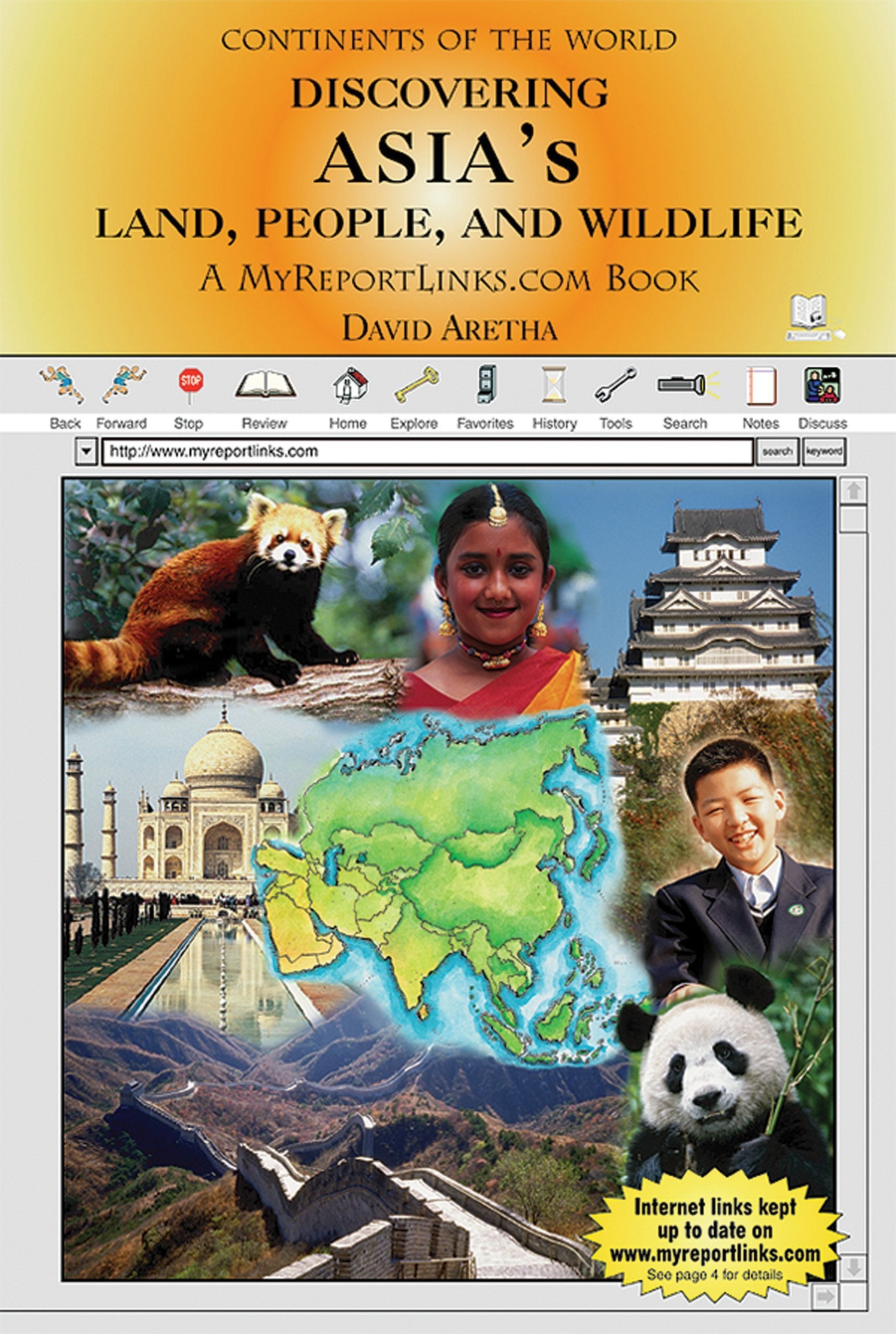 Discovering Asia's Land, People, and Wildlife: A MyReportLinks.com Book (Continents of the World),Used