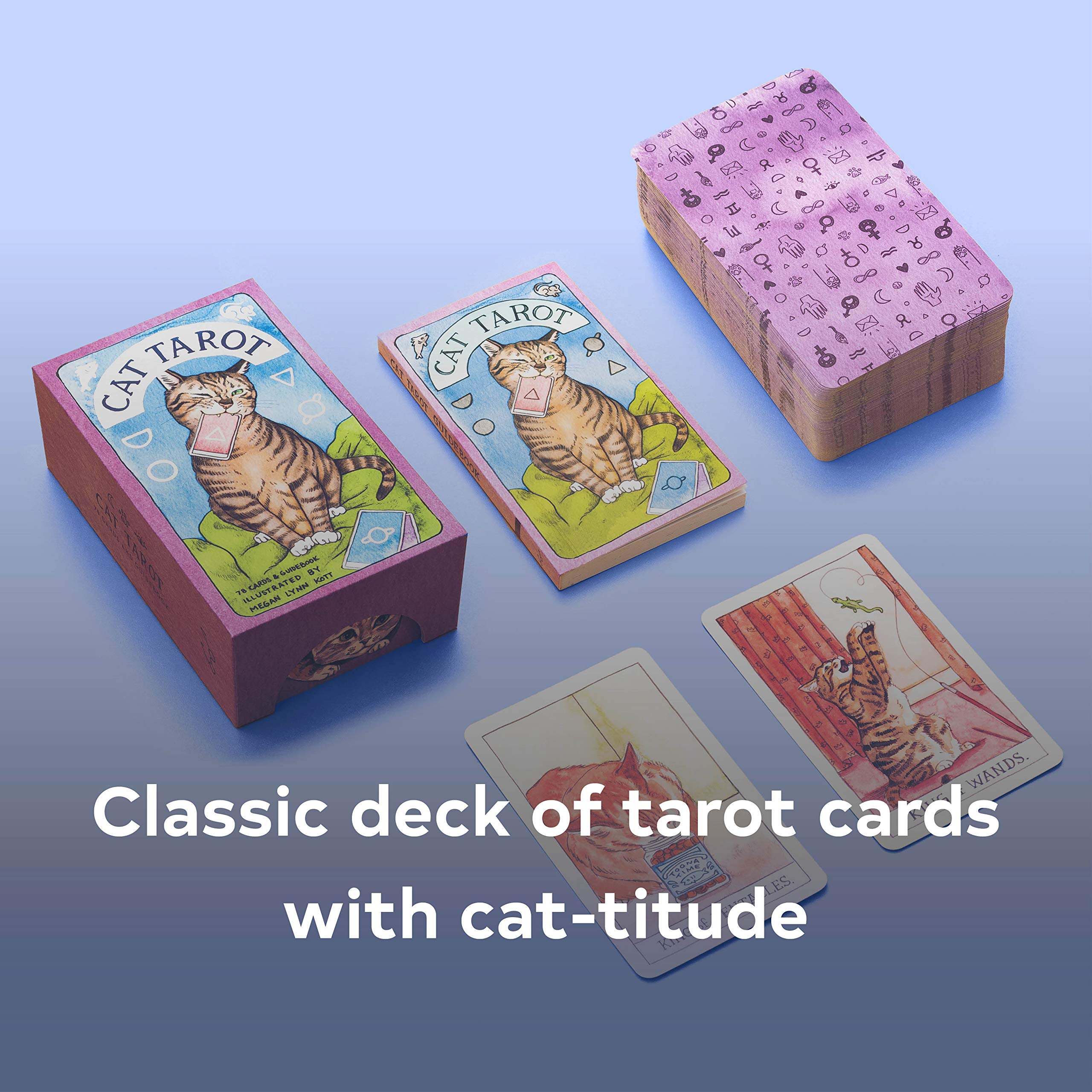 Cat Tarot: 78 Cards & Guidebook (),Used