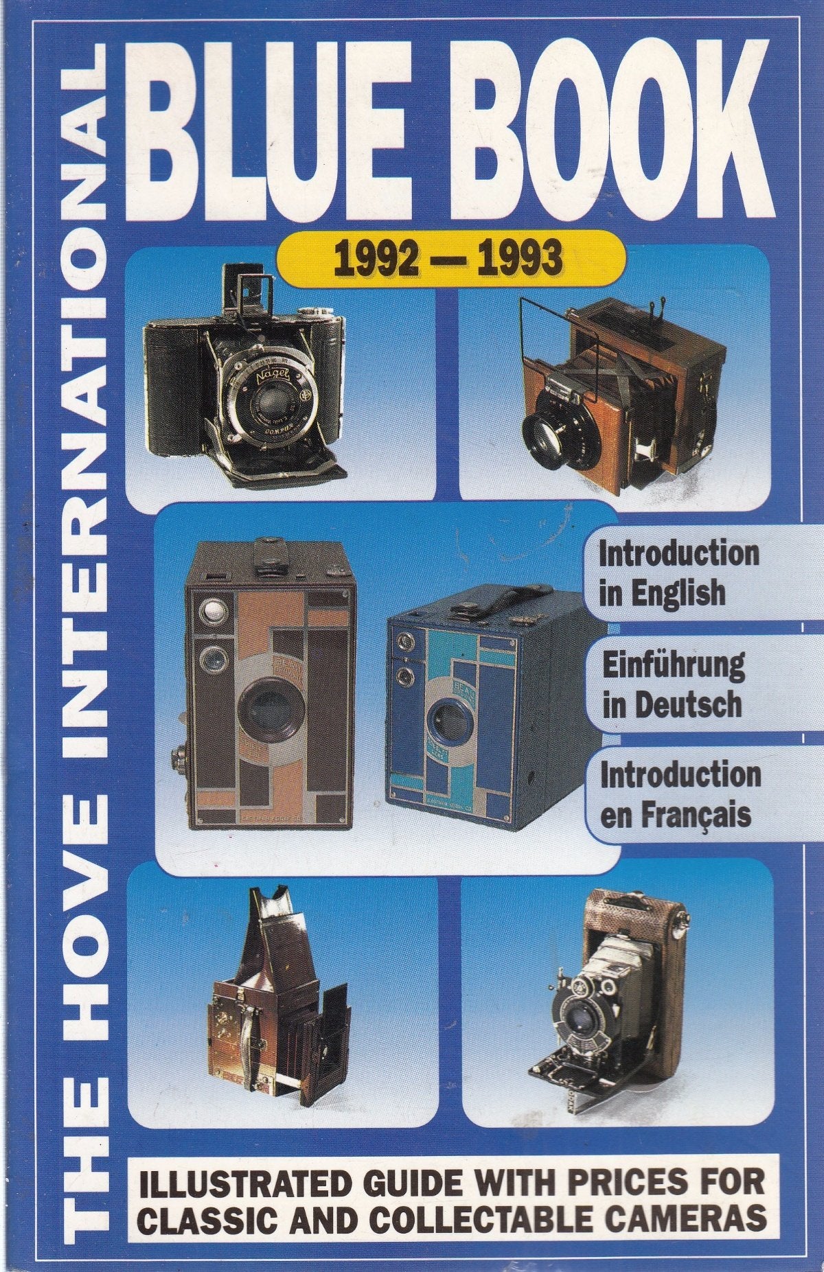 The Hove International Blue Book Guide Prices For Classic And Collectable Cameras, 19921993,New