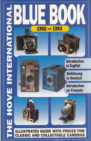 The Hove International Blue Book Guide Prices For Classic And Collectable Cameras, 19921993,New