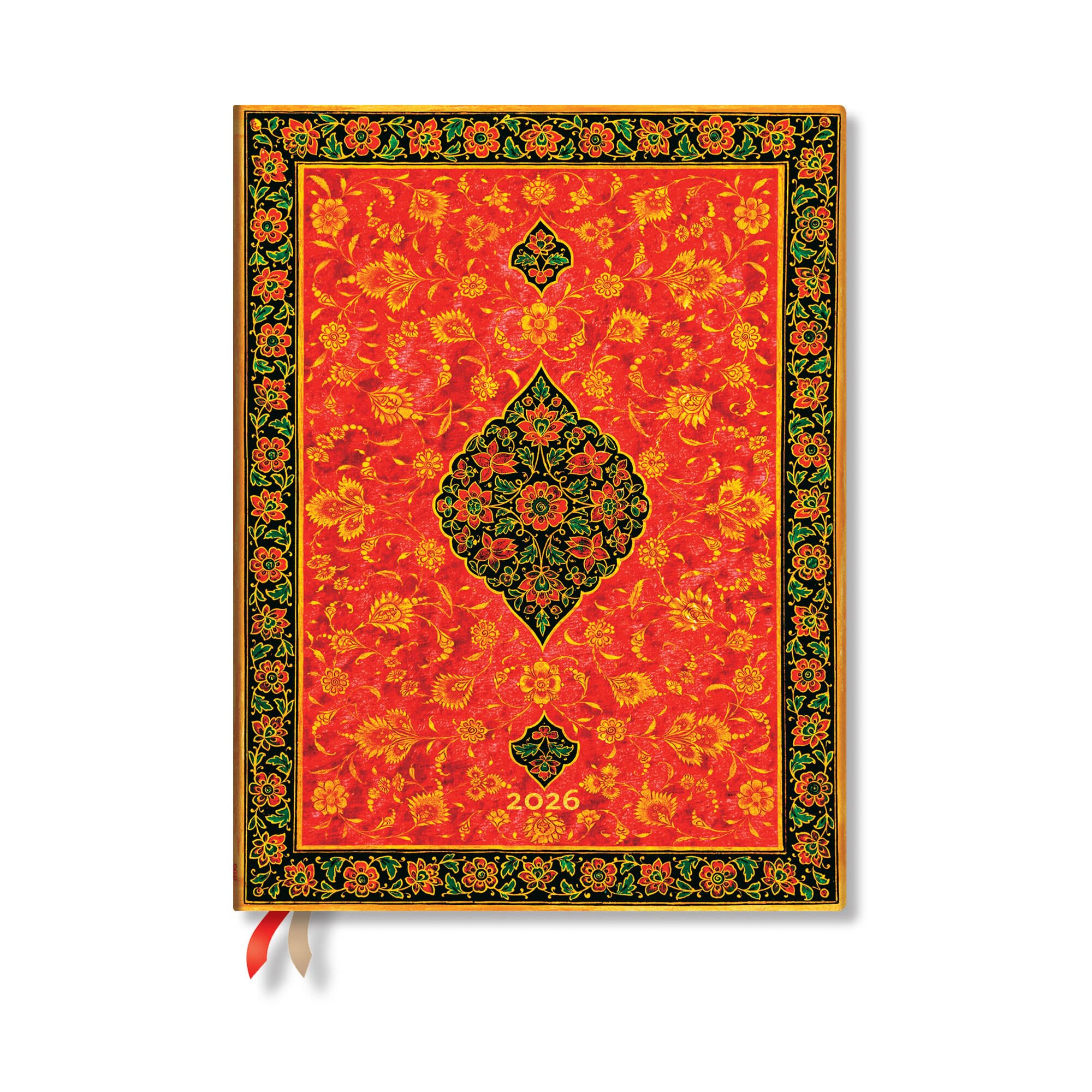 Paperblanks | 2026 Layla | Persian Poetry | 12Month Planner | Ultra | Vertical | Elastic Band | 160 Pg | 100 Gsm
