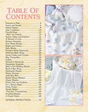 Our Best Knit Baby Afghans33 FuntoKnit Designs Fashioned in Soft Pastels,Used